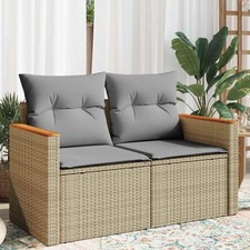 Gartensofa mit Kissen 2er