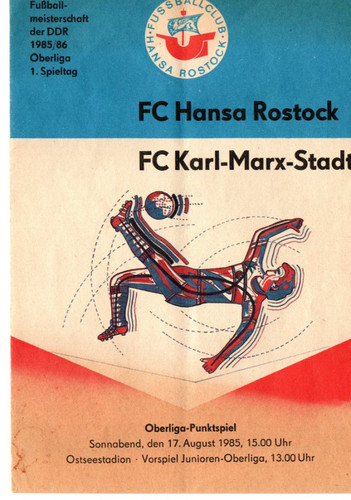 Fußball programmheft hansa - fußball,