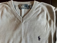 Polo Ralph Lauren Herren Pullover Hellblau V- Neck Größe M