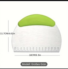 Edelstahl-Teigschaber mit