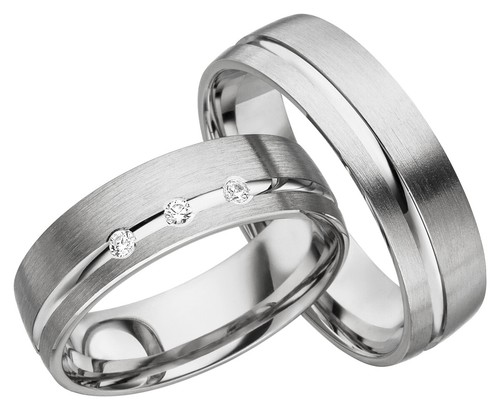 Trauringe silber - 2x,