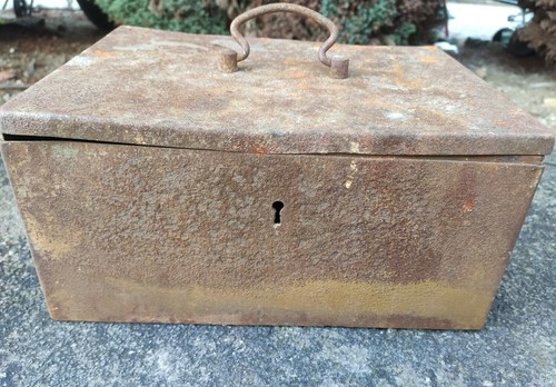 Alte geldkassette metall - alte,