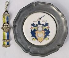 BURSCHENSCHAFT-Bierzipfel  und Zinnteller