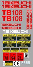 Takeuchi TB108 Mini Bagger