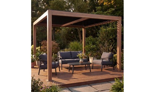 Pergola sturmfest 3x3m cm - 3x3m,