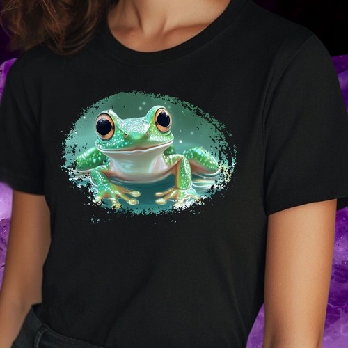 Shirt frauen frosch motiv - t-shirt,