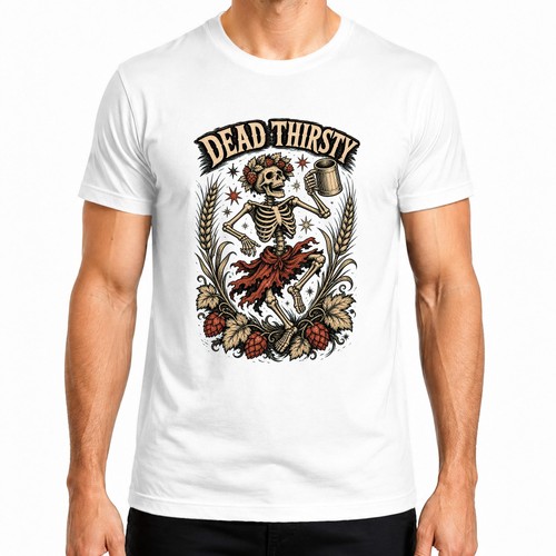 Dead thirsty skelett totenkopf - thirsty,