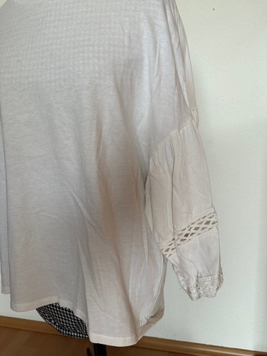 Closed shirt creme - creme,, spitze
