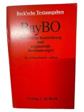 Bayerische Bauordnung Gesetzbuch Taschenbuch C.H. Beck Baurecht Bayern