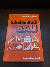Tabellenbuch Bau Handwerk Und Technik Batran Frey Köhler