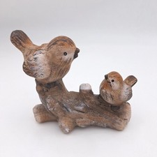 Vogelpaar auf Ast Dekofigur in