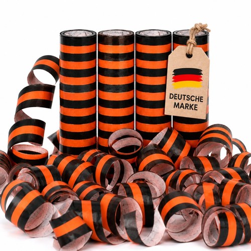 Luftschlangen halloween orange - luftschlangen,