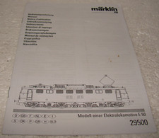 MÄRKLIN 29500 Anleitung für