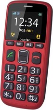 Beafon S35i black Handy 1,77 Zoll Display Bluetooth SOS-Notruftast Senioren ROT