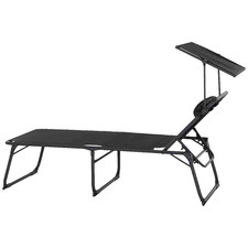 Siena Garden M31055 Campingliege Faltbett Comfort gr mit Sonnendach