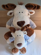 NICI XXL  Elch / Rentier Hank Sitzhöhe 50cm komplett 80cm, Kuscheltier, Jacke 