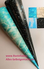 Rohling Motiv Foto Karton Schultüte 80 85 90 100 cm Sterne Gold Wasser Eis Beton