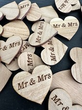 50 Streudeko Holz Herz  MR &