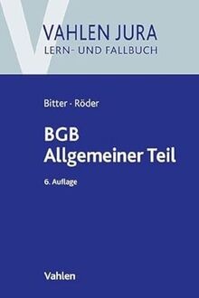 Bgb allgemeiner teil vahlen - allgemeiner,