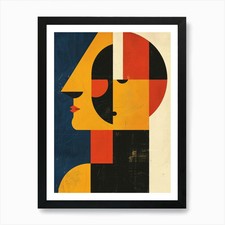 Abstraktes Portrait eines