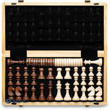 Magnetisches schachspiel holz - magnetisches,