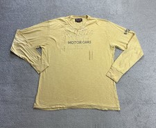 MARLBORO CLASSICS Herren T Shirt Langarm Gr XL Regular Fit Retro Logo Gelb 18118