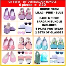 Konvolut 18" Puppenschuhe