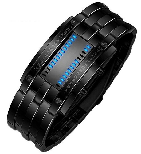 Herren armbanduhr binär led - armbanduhr,