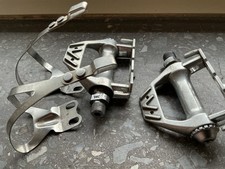 Alte Pedale SR Sakae mit Haken Vintage —Deutsches Standard Gewinde—