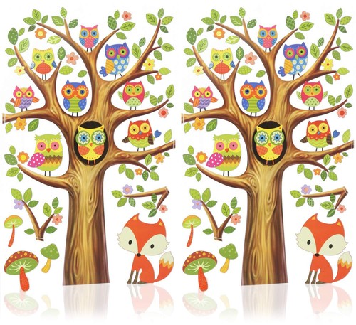 Wandtattoo mit eulen - wandtattoo,