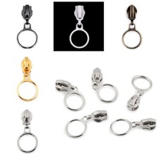 2)   2 x Zipper Metall 6 mm