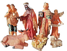 7- Krippenfiguren aus Kunststoff bis 15cm Hoch