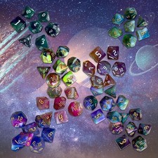 7 Stück Polyhedral Würfel