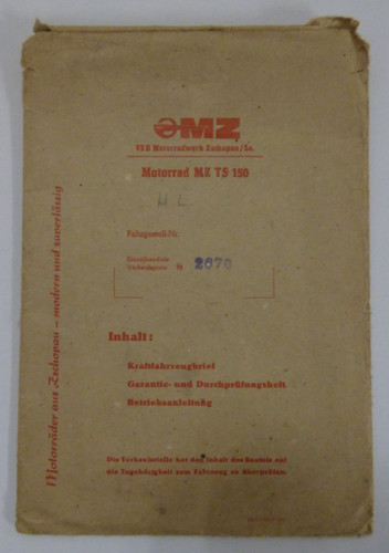Alter umschlag leer veb - alter,