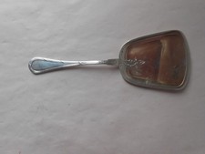 Alter bezaubernder Löffel Schaufel gemeißelt 800 SILBER. 16,5cm . 46 Gramm.