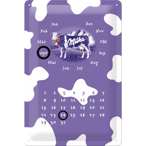 Dauer kalender milka - dauer-kalender, kuh
