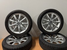 Smart for Two Orginal 450 15 Zoll Radsatz Ink Nabendeckel Silber Felge