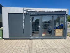 Verkaufscontainer mit Fensterfront Bürocontainer Verkaufsraum 6x3m Klimaanlage 