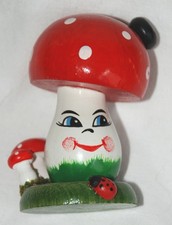 |  RÄUCHMÄNNCHEN  |   Fliegenpilz - Räucherpilz - Holz - bemalt   8 cm