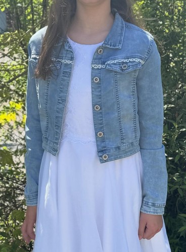 Jeansjacke für kommunionkleid - jeansjacke,