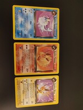 Pokemon Karten dunkles Aquana, Flamara, Blitza