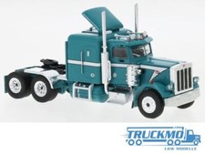 Brekina Peterbilt 359 1973 metallic-türkis weiß 85710