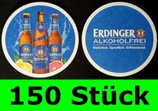 150 Stück Bierdeckel Erdinger Weissbräu Alkoholfrei Erding Bar Theke Tresen