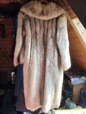 Blaufuchs Mantel Echtpelz nicht gefedert 
