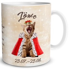 Tasse Katze Sternzeichen Löwe