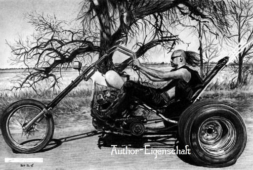 Biker chopper motorrad - biker,