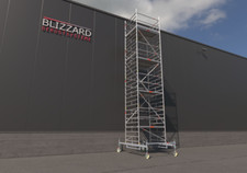 Rollbares Gerüst, Fahrgerüst, Rollgerüst 1,80 m x 1,50 m | Arbeitshöhe 9,55 m