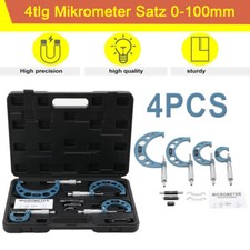 4stk Mikrometer Satz 0-100mm