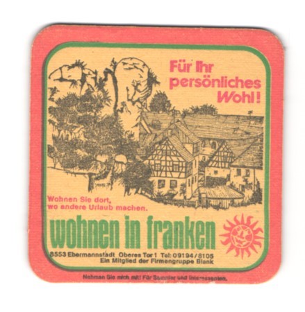 Bierdeckel ebermannstadt - bierdeckel,