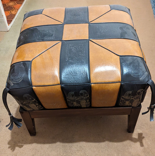 Retro ägyptischer sitzwürfel - retro,
